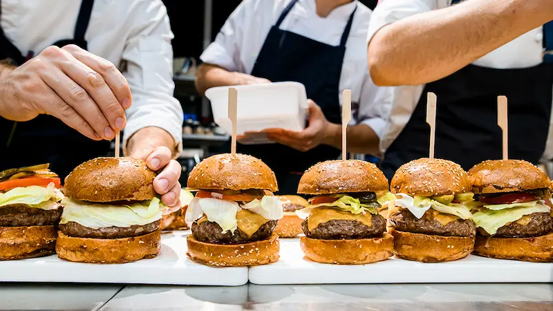 “Flame-grilled Whopper burger at one of the best fast food restaurants, Burger King.”