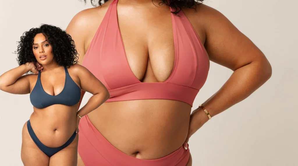 “Panache underwire bikini top, one of the best bikini tops for large bust for support and style.”