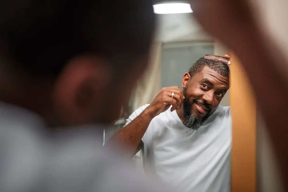 buzz cut for balding men