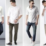 "classic white dress shirt for men"